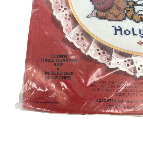 Colortex Silent Night Holy Night 1986 Stamped Cross Stitch Kit New - Picture 3 of 10